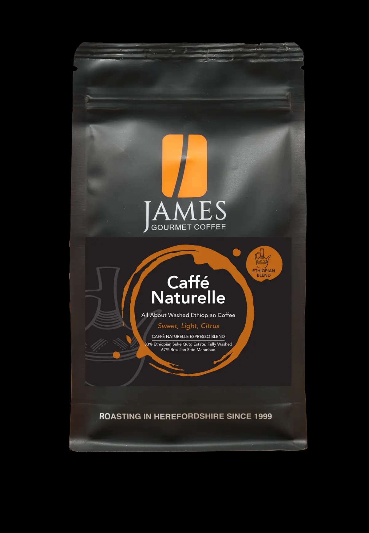 Caffe’ Naturelle Espresso by James Gourmet Coffee
