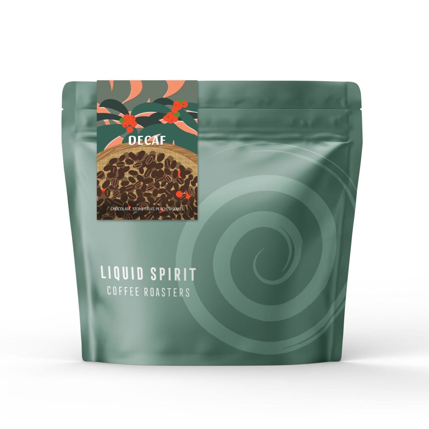 DECAF COLOMBIA De Cana/ chocolate/stone-fruit/peach by Liquid Spirit