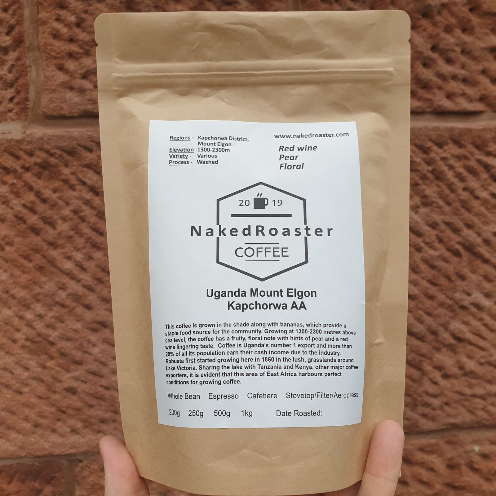 Uganda Mount Elgon Kapchorwa AA by Naked Roaster