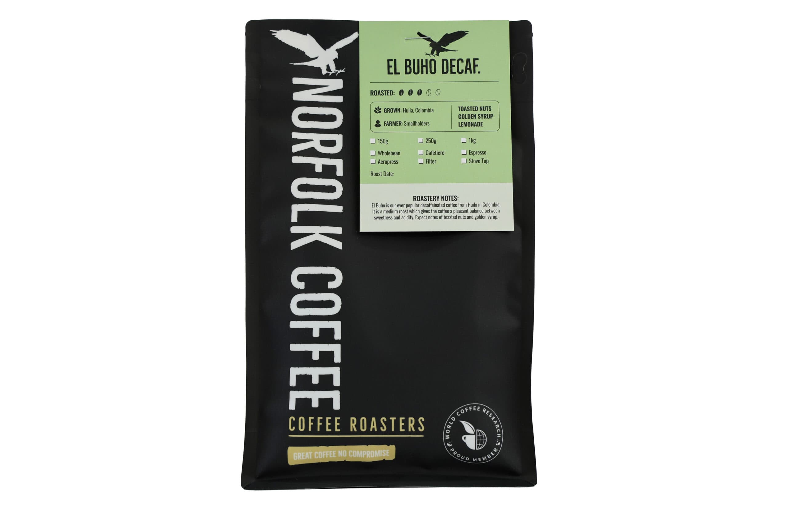 El Buho Decaf. by The Norfolk Coffee