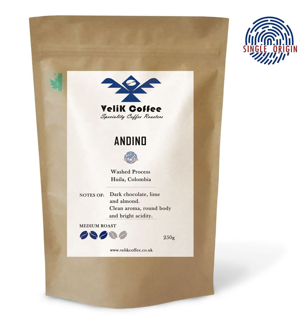 ANDINO - Colombian Single Origin Arabica Beans – Medium Roast Coffee by VeliK Coffee