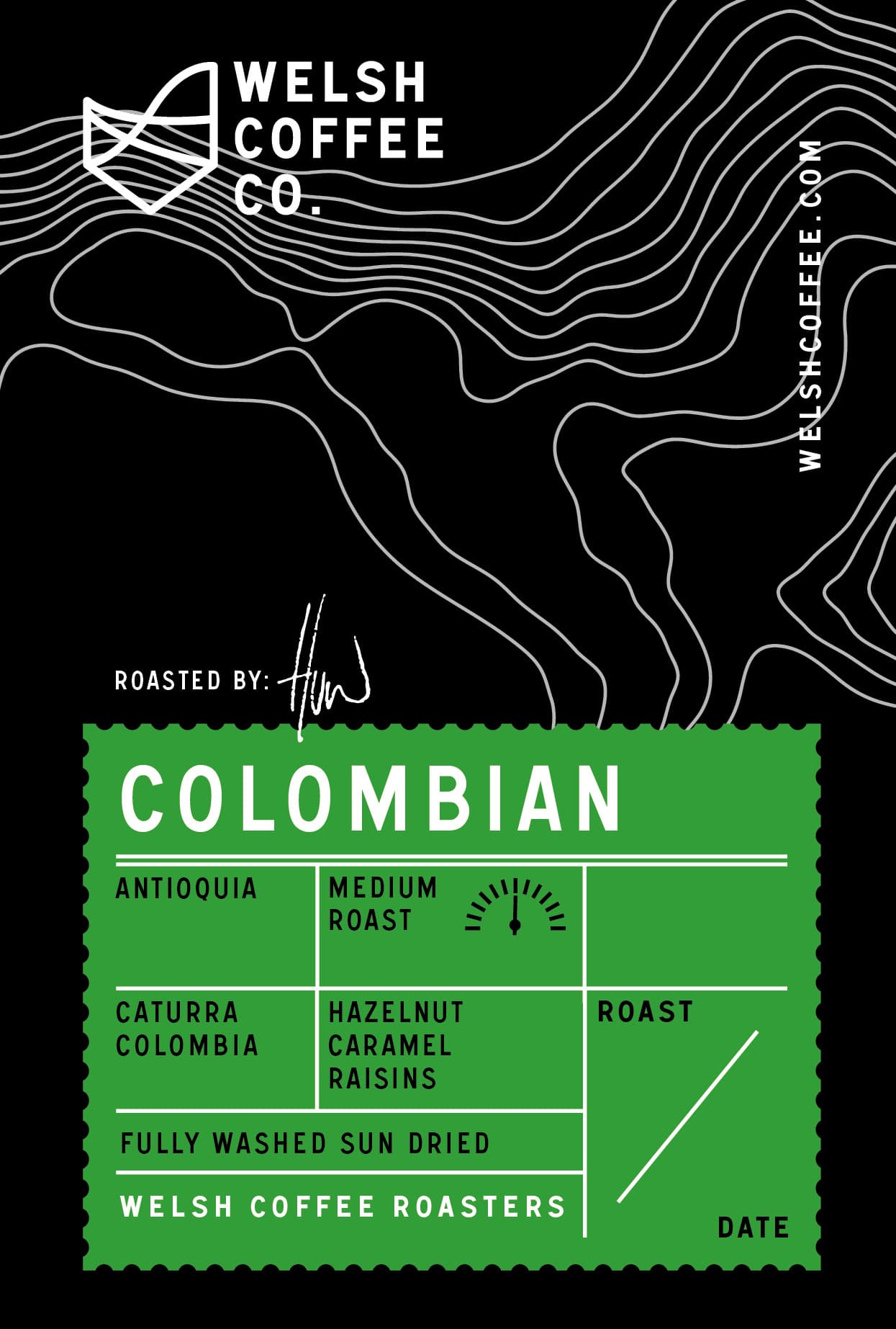 Welsh Coffee Bean Colombian by Welsh Coffee