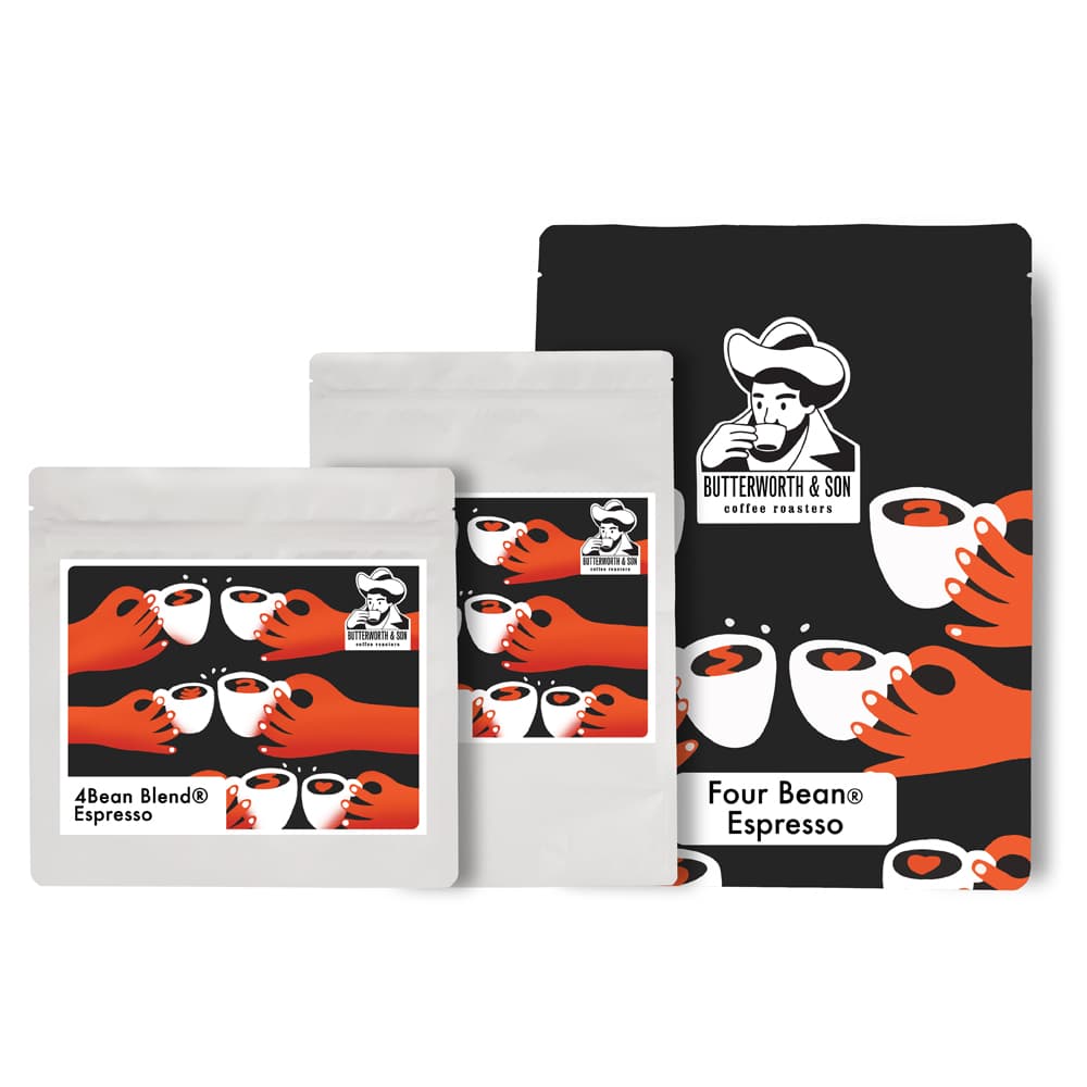 100% Espresso 4Bean Blend by Butterworth and Son