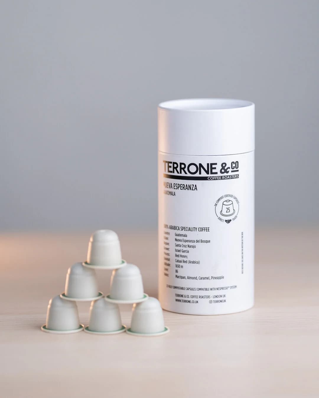 Nespresso® Compatible Compostable Biocapsule by Terrone & Co.