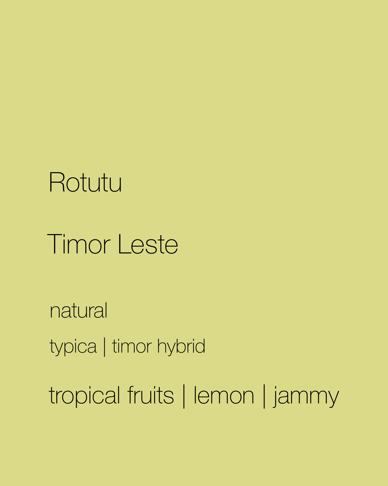 Rotutu Cooperative | Timor Leste | Natural | Organic by Lars & Margo
