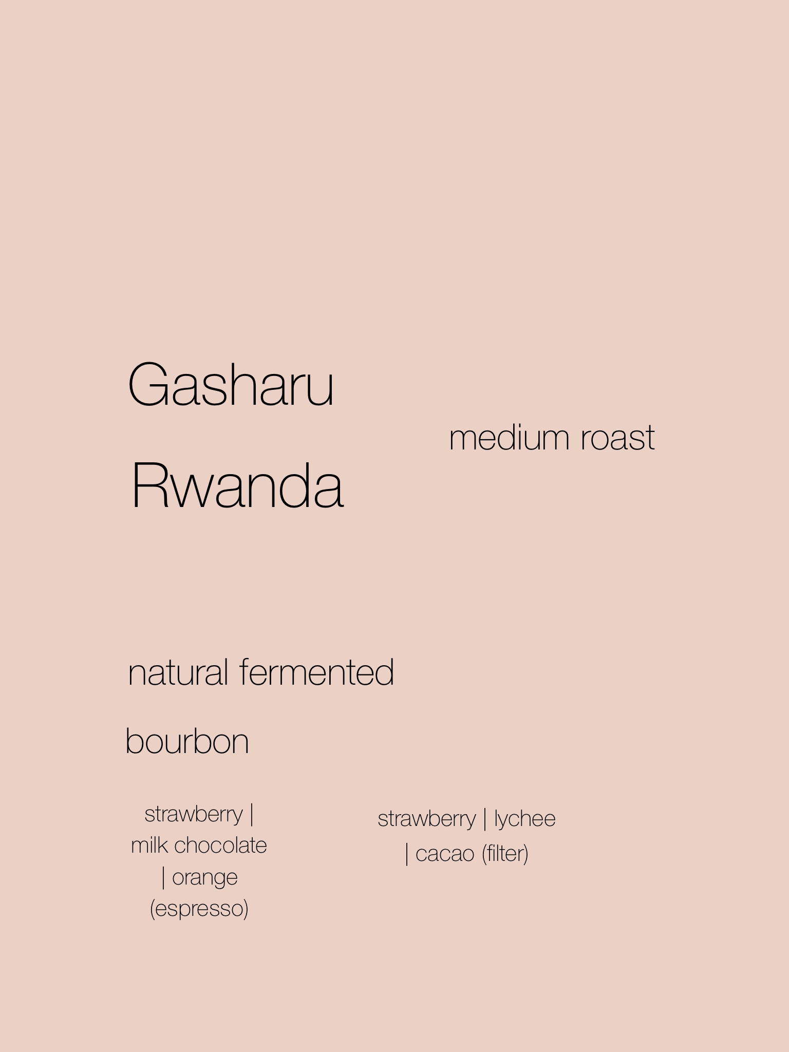 Rwanda Medium Roast Coffee | Gasharu | Bourbon by Lars & Margo
