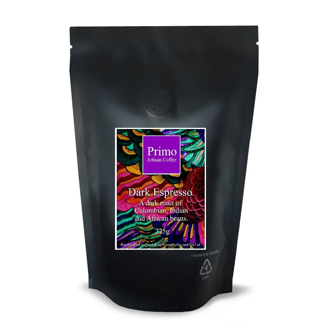 Dark Espresso Blend Coffee - Rich Dark Roast by Primo