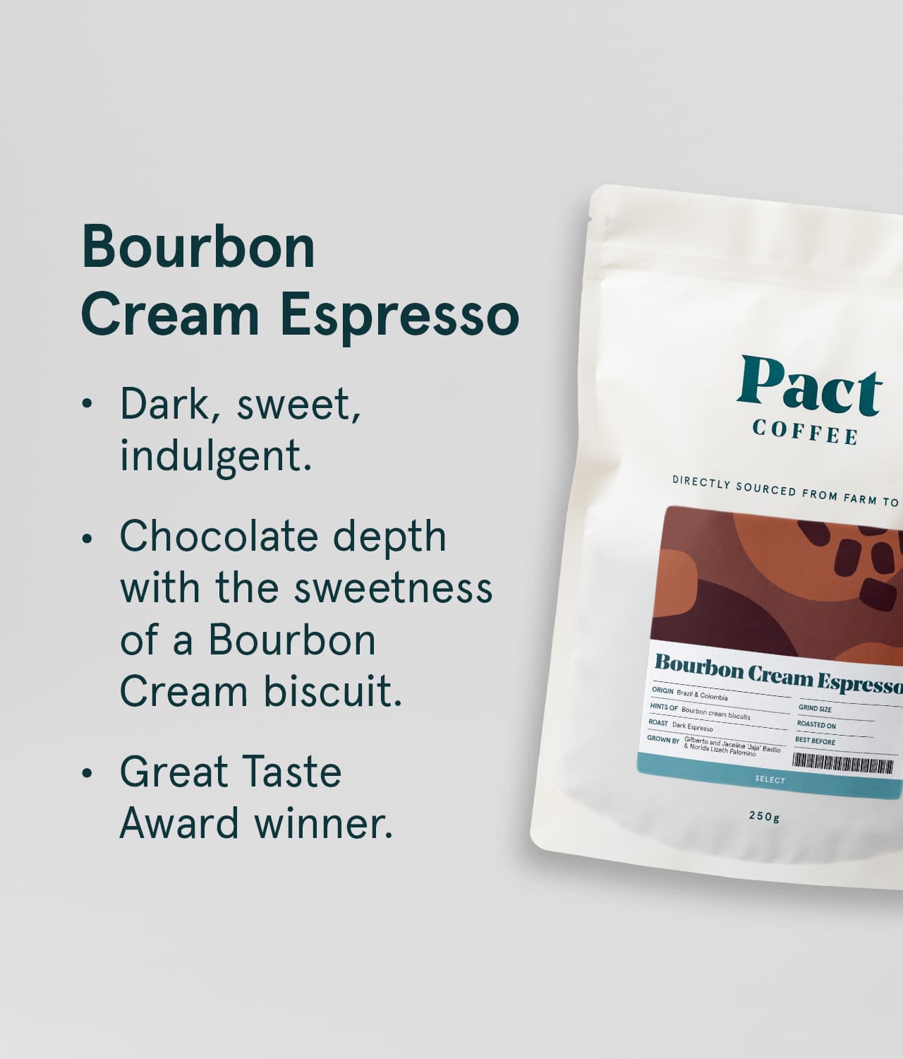 Bourbon Cream Espresso by Pact Coffee