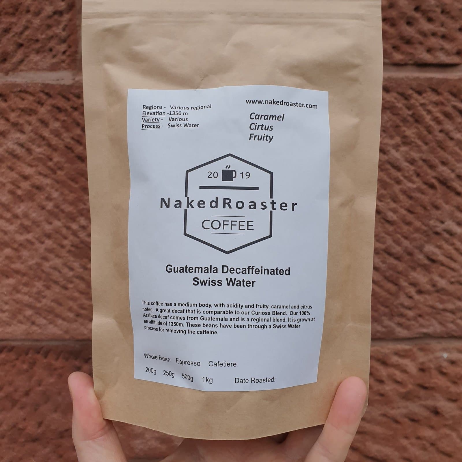 Guatemala Swiss Water Decaf by Naked Roaster
