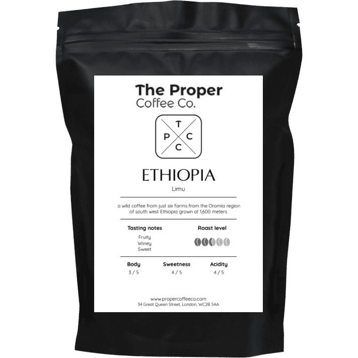 Ethiopia Limu, Single Origin Speciality Coffee by The Proper Coffee Co