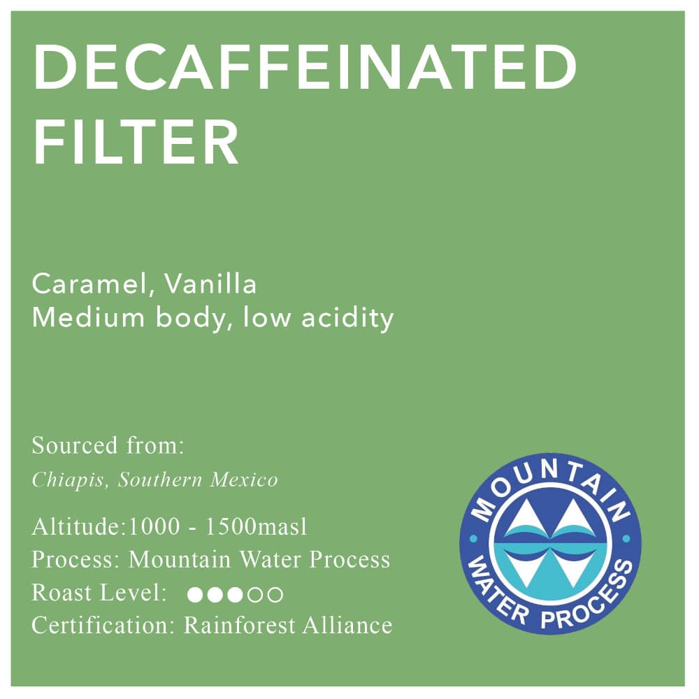 Decaffeinated Filter by Adams & Russell