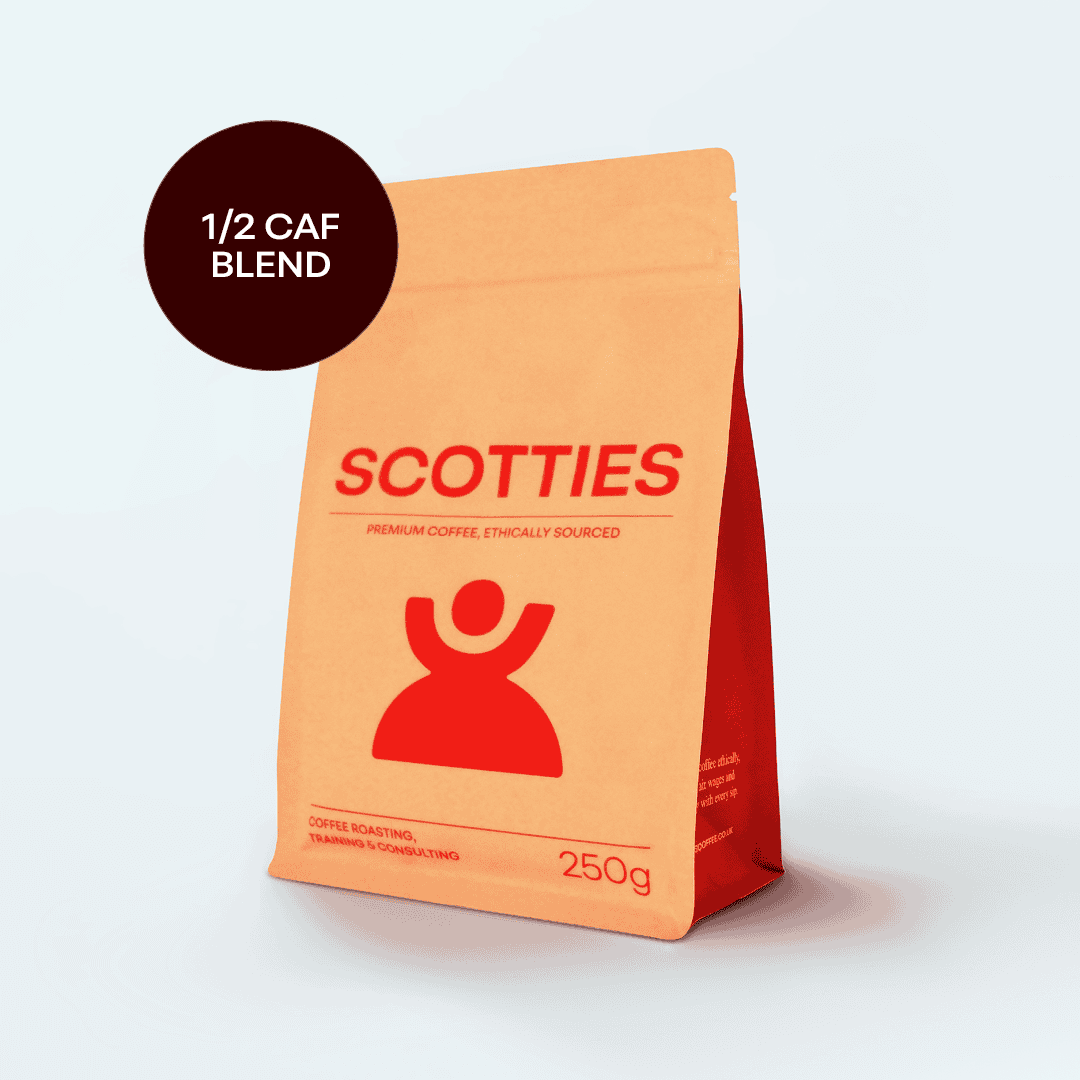 1/2 Caf Blend by Scotties Coffee